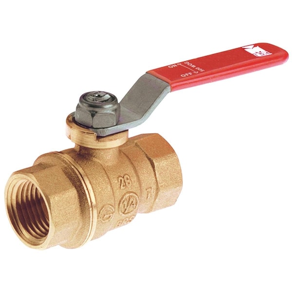 Proline 1/4 In. FIP Forged Brass Full Port Ball Valve 107-401NL - main